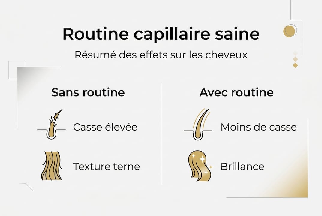 Infographie : les bienfaits d’une routine capillaire au quotidien