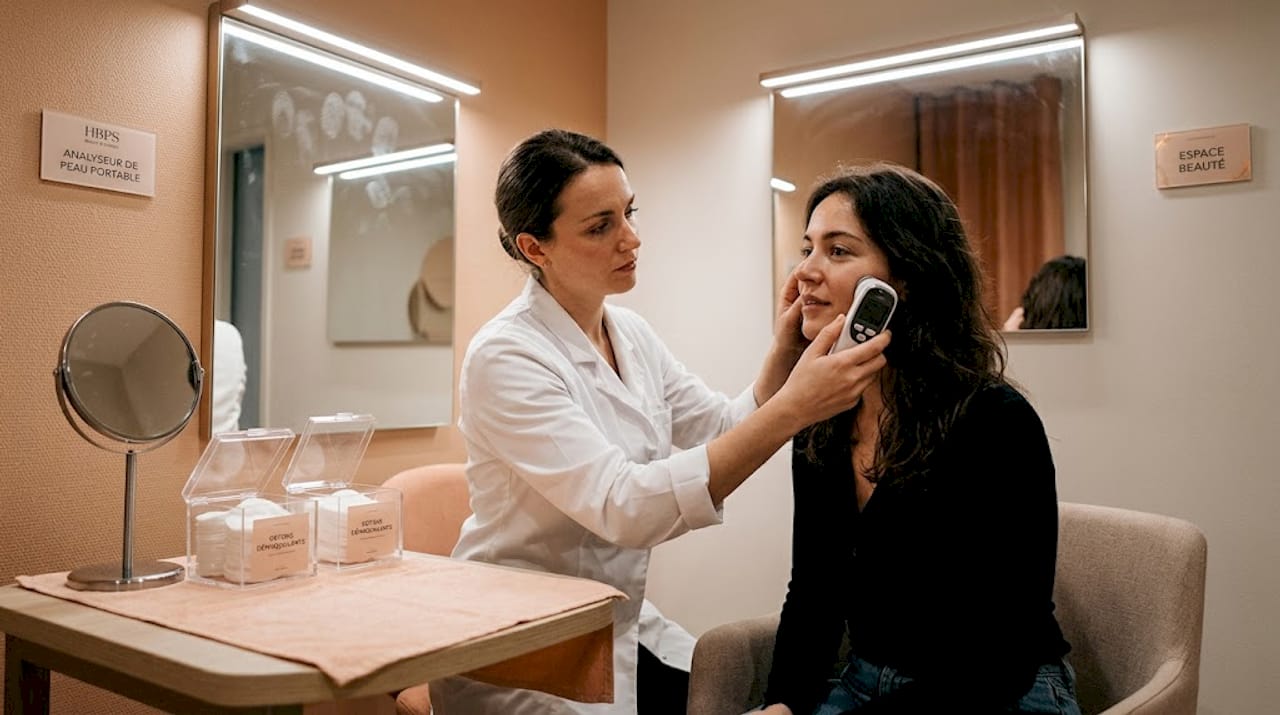 Diagnostic de peau personnalisé réalisé en institut