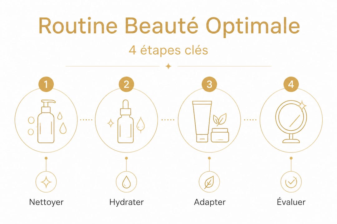 Infographie : les étapes clés pour une routine beauté HBPS vraiment efficace