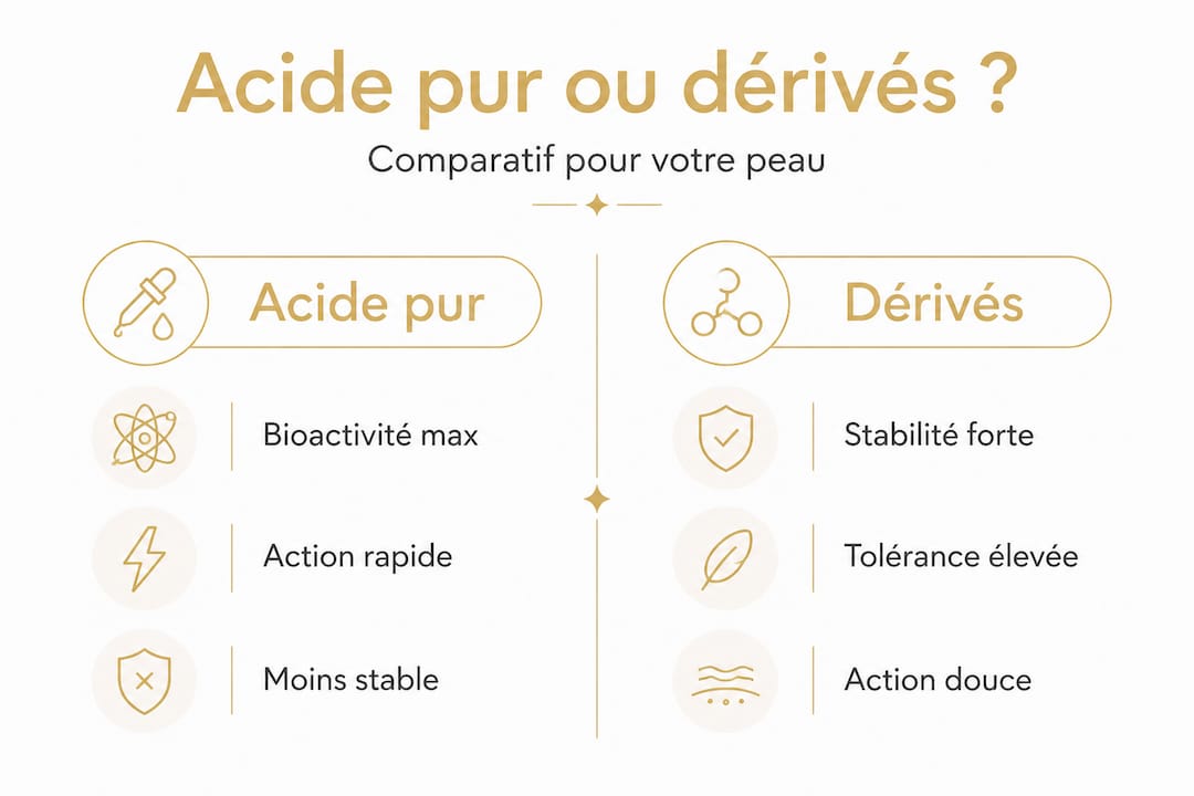 Infographie : les différences entre la vitamine C pure et ses dérivés