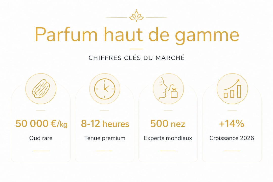 Infographie : les chiffres clés du marché du parfum de luxe