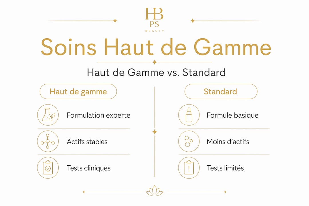 Infographie : le match entre les soins premium et les soins classiques