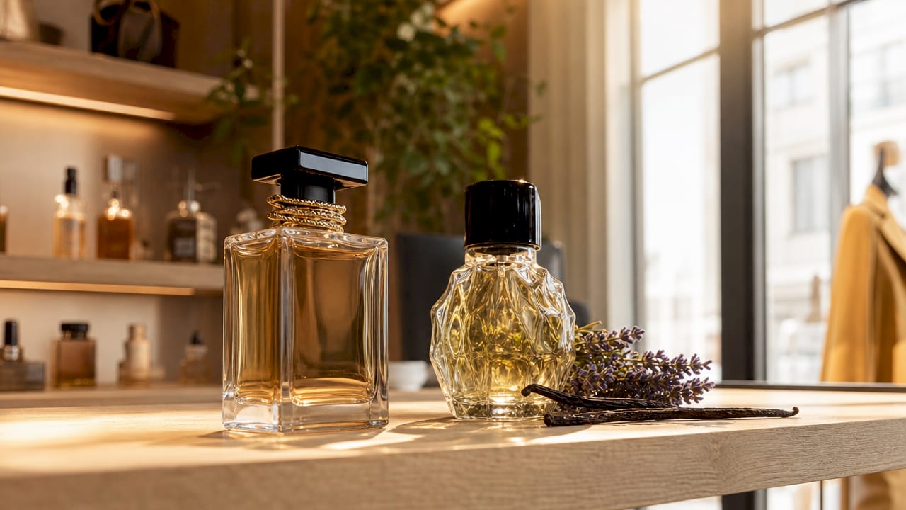 Comparatif entre les flacons de parfums de niche et ceux des grandes marques de créateurs