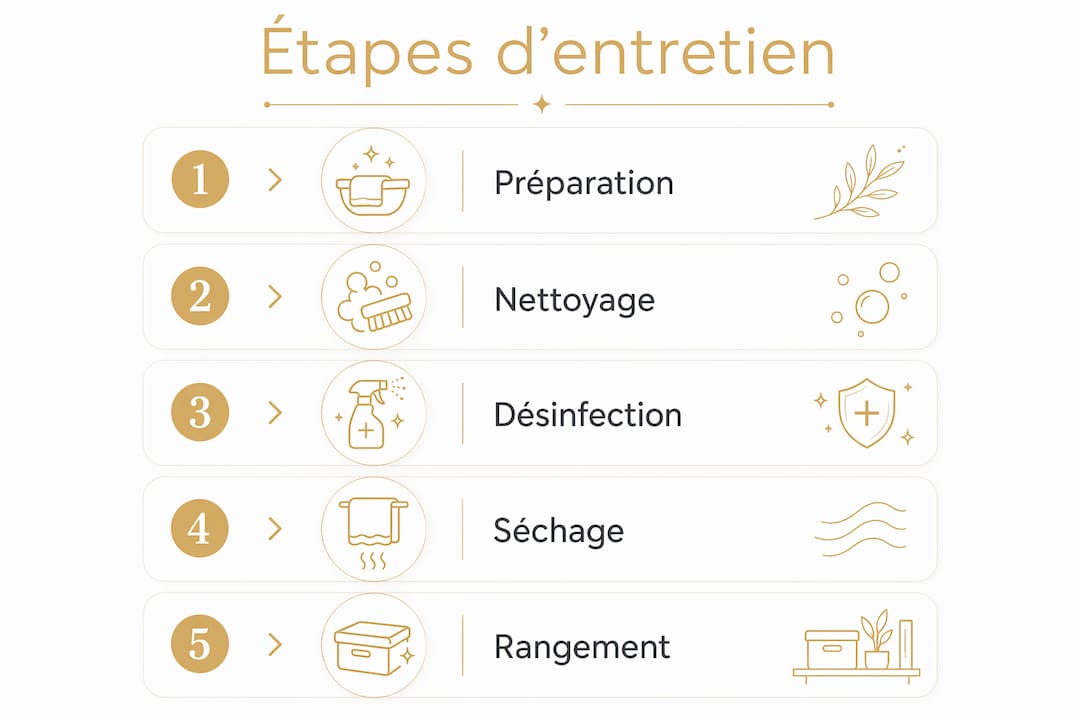 Guide visuel : les étapes clés pour entretenir vos appareils de bien-être