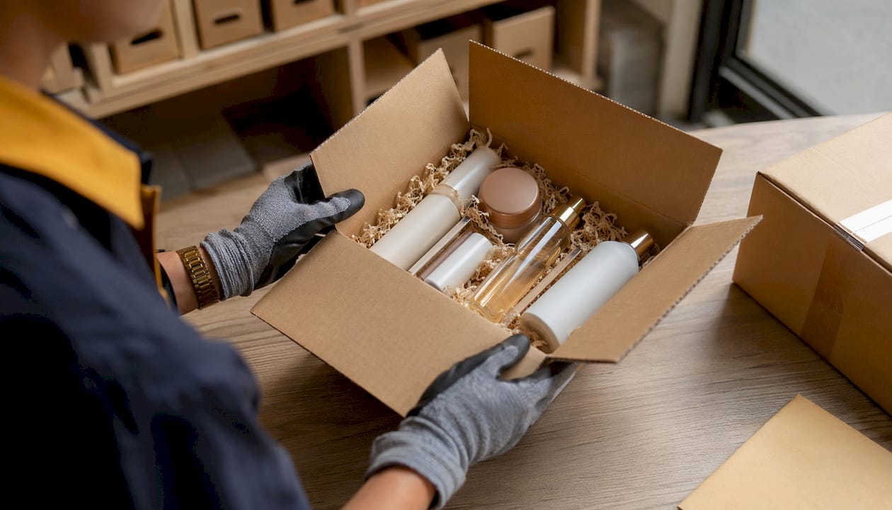 Préparation et organisation des colis beauté avant expédition partout en France