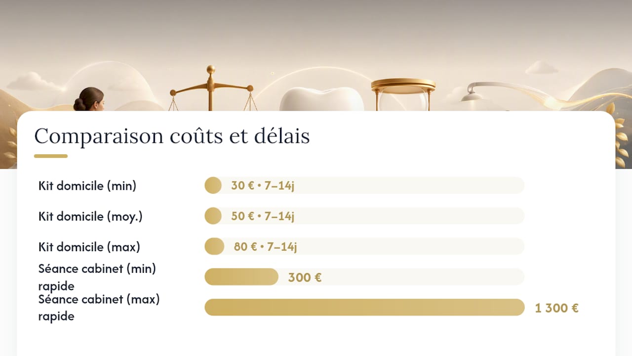 Comparatif des différentes méthodes de blanchiment dentaire : tarifs et délais d’obtention des résultats