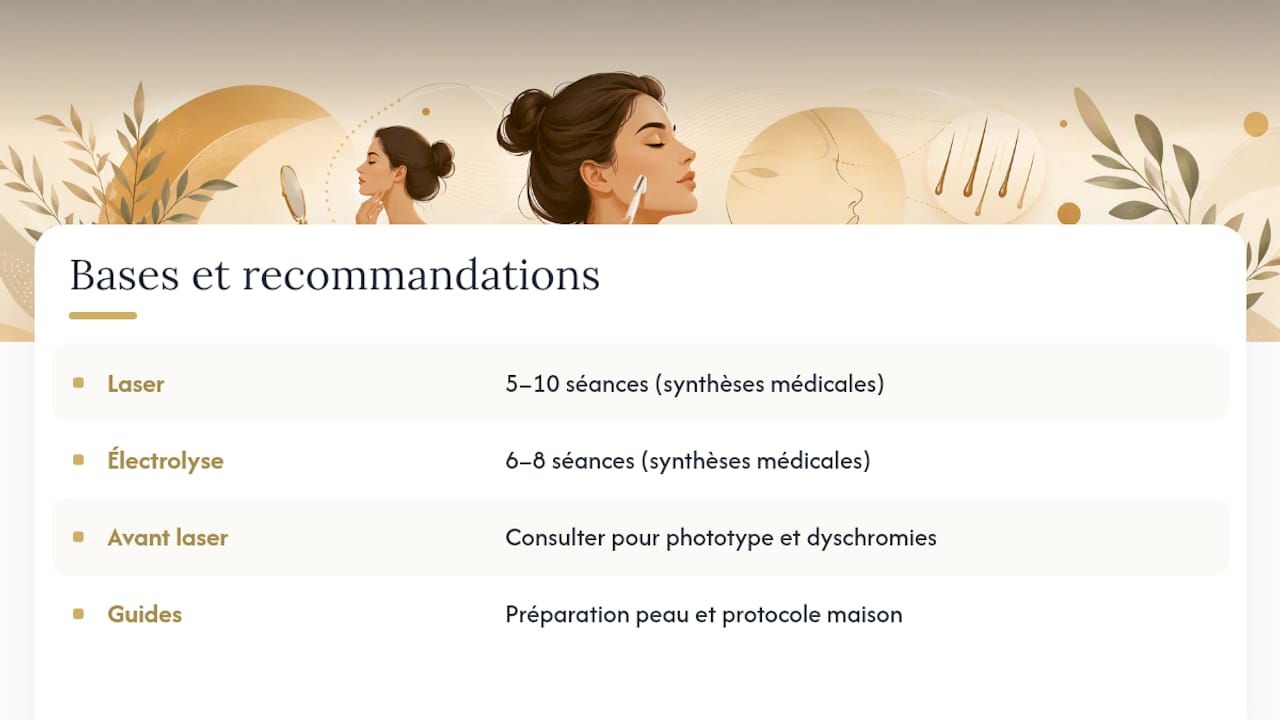 Pourquoi ces recommandations sur l'épilation du visage sont fiables — overview diagram