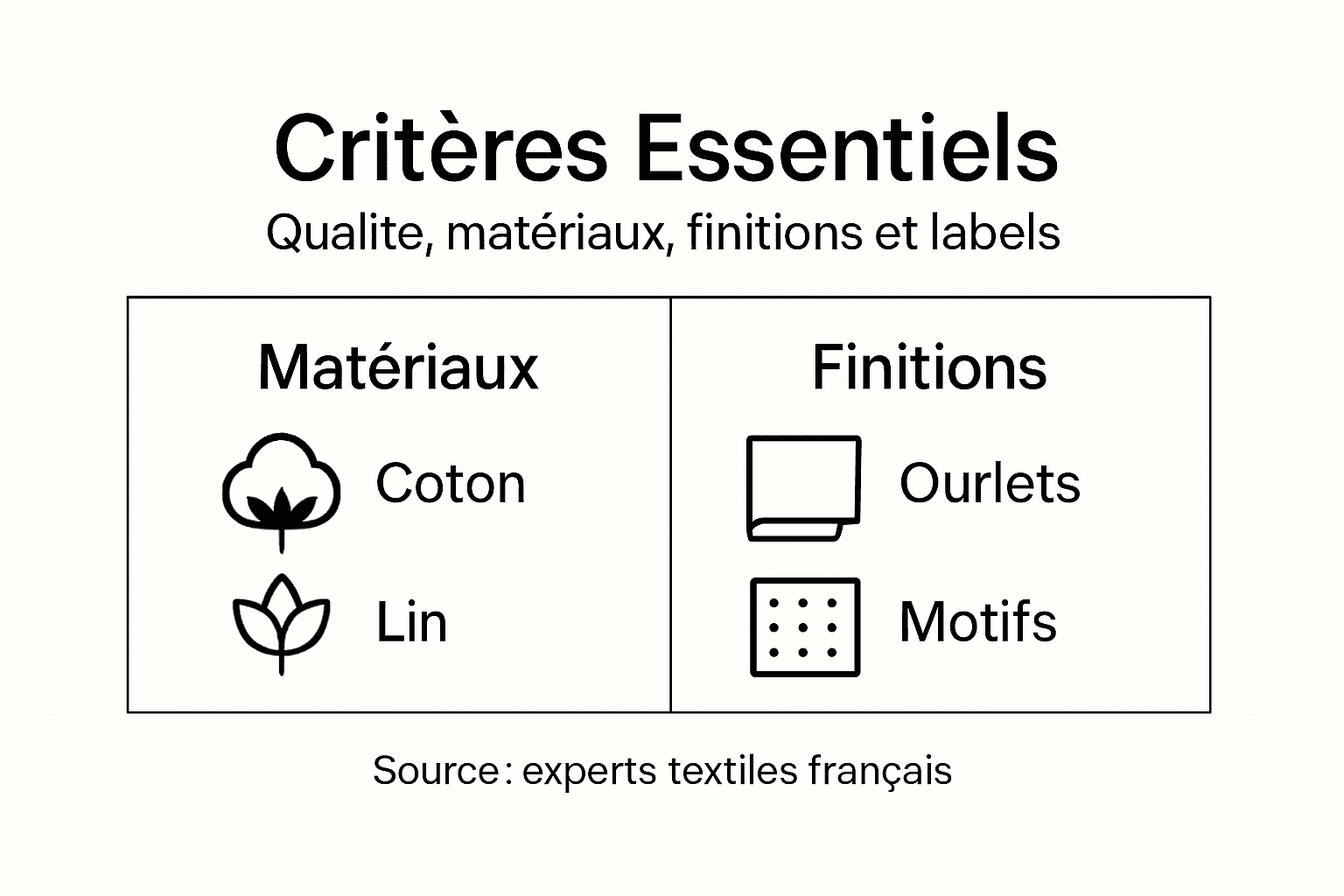 Visuel épuré : les indispensables pour bien choisir son linge de maison