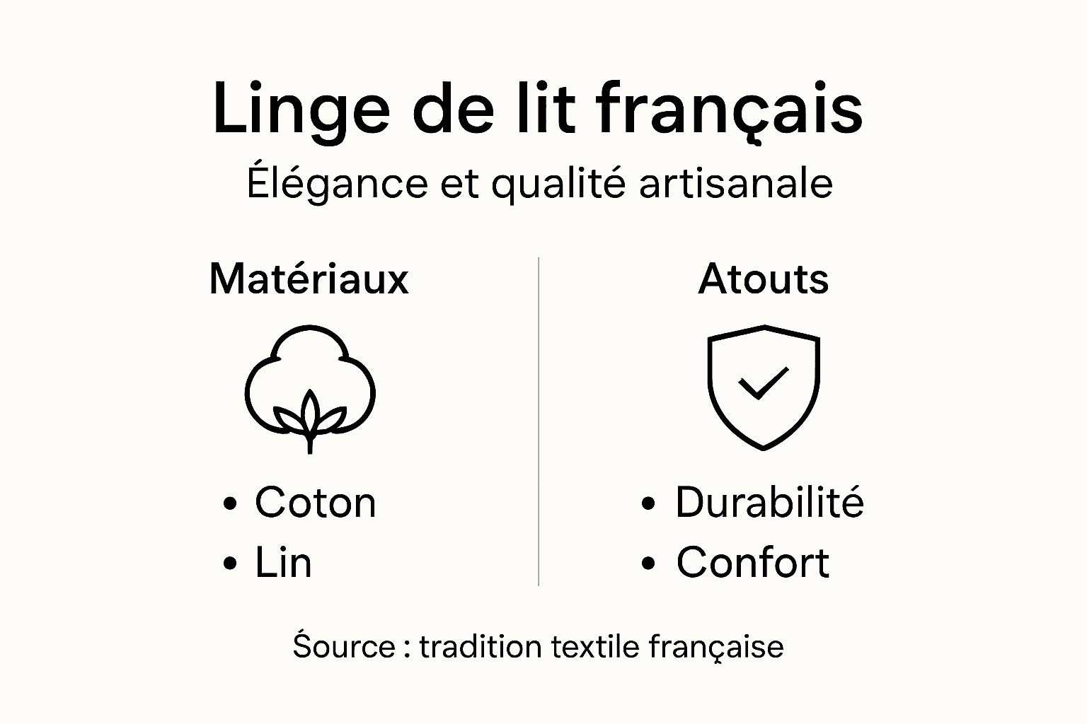 L’excellence du linge de lit fabriqué en France, en un coup d’œil