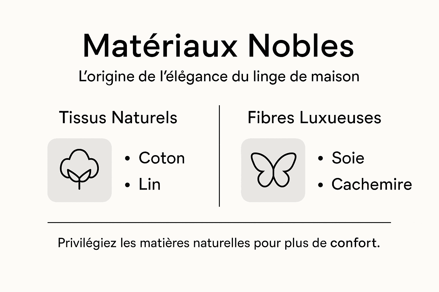 Découvrez en image les matières d’exception pour un linge de maison haut de gamme.