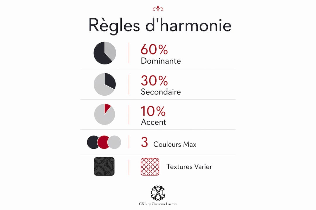 Découvrez en un coup d’œil les règles essentielles pour bien associer les couleurs dans vos textiles grâce à cette infographie.