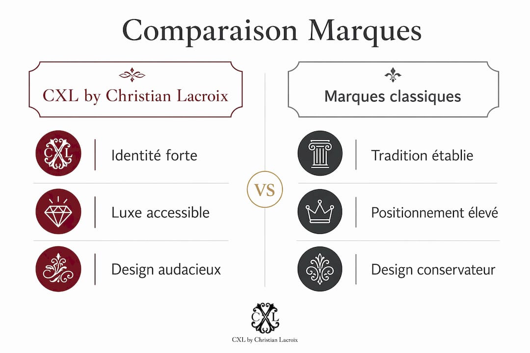 Infographie : CXL face aux grandes marques de linge haut de gamme – le comparatif