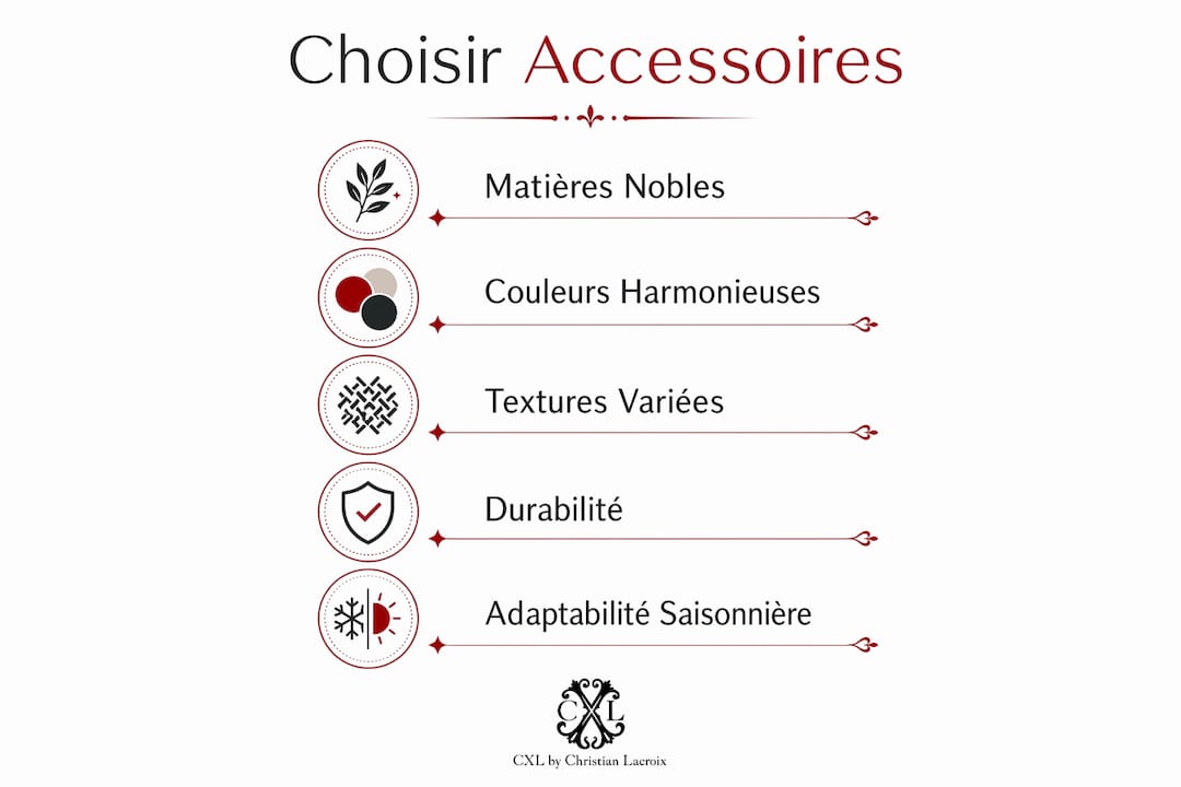 Infographie : les critères essentiels pour bien choisir ses accessoires textiles