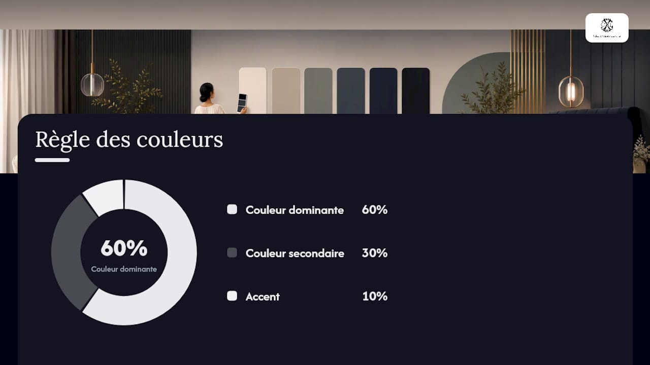 Schéma en six étapes clés pour transformer votre chambre en un espace chic et harmonieux, avec les bonnes proportions à respecter.