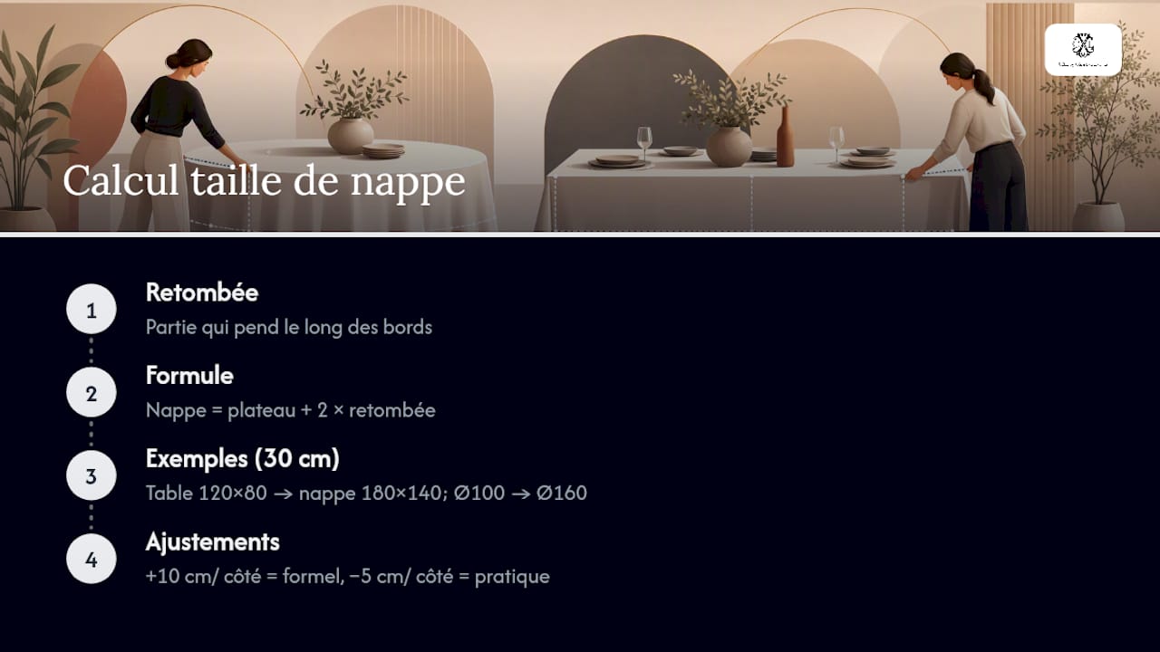 Formule pour calculer une nappe
