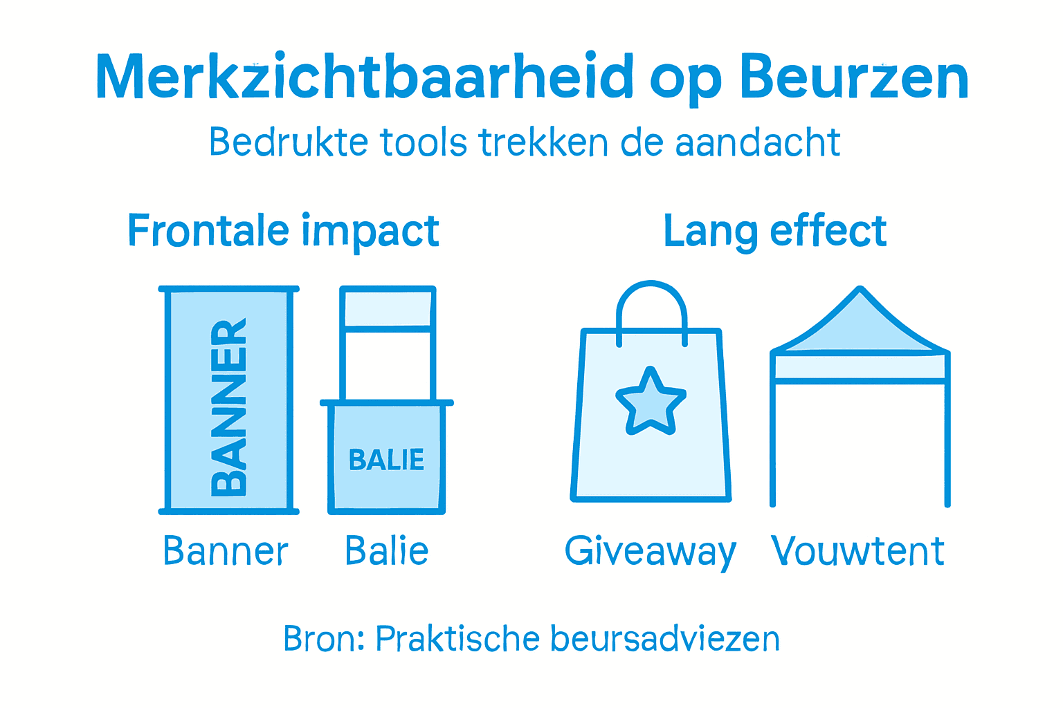 Val Op In de Massa: De kracht van Bedrukte Promotietools 2 Infographic: effectieve promotietools en hoe je je merk extra zichtbaar maakt op de beurs