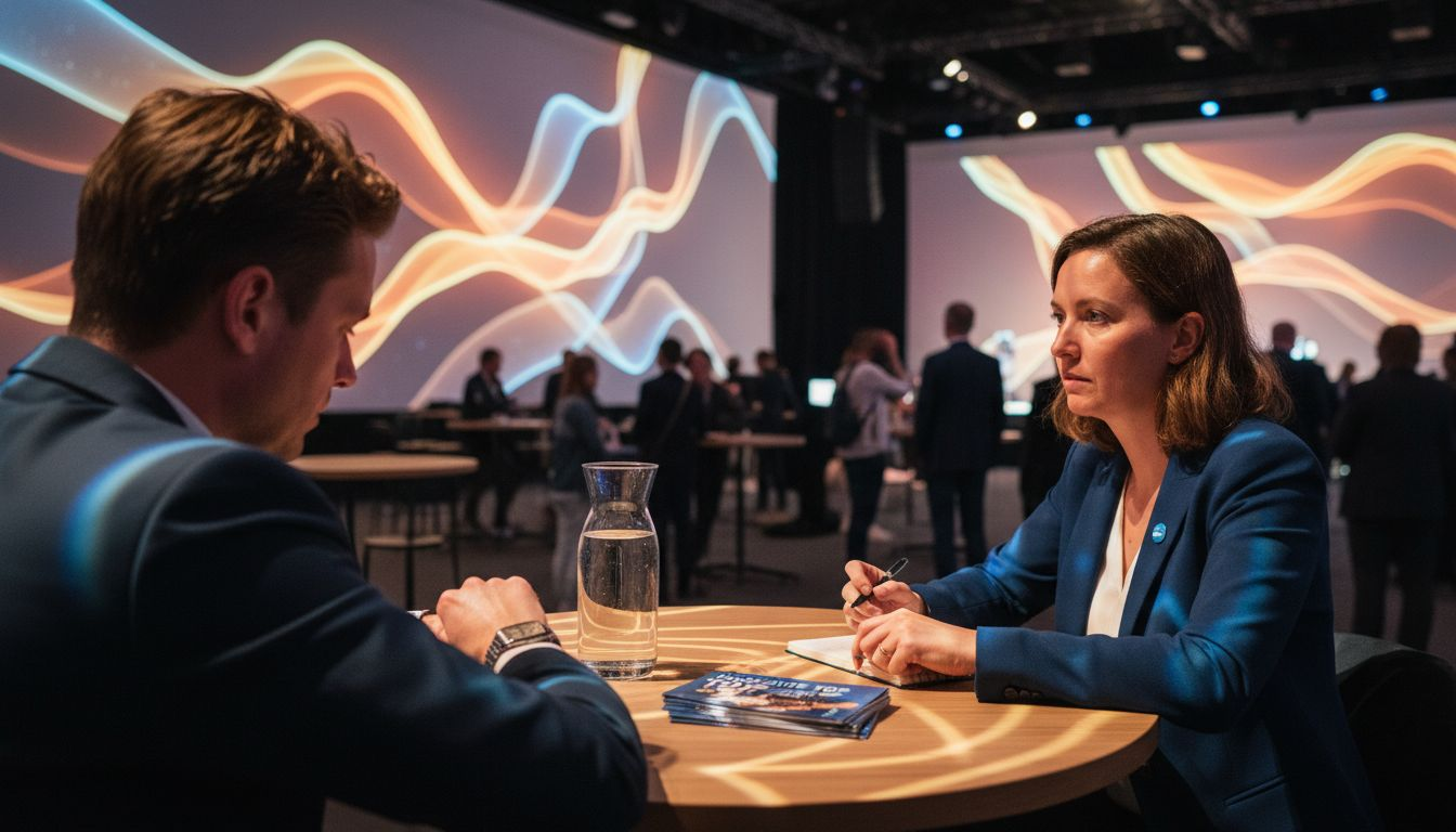 Sfeer op Bestelling: Verlichting Verhoogt Betrokkenheid 25% 2 Bezoekers genieten van een evenement met betoverende lichtgolven