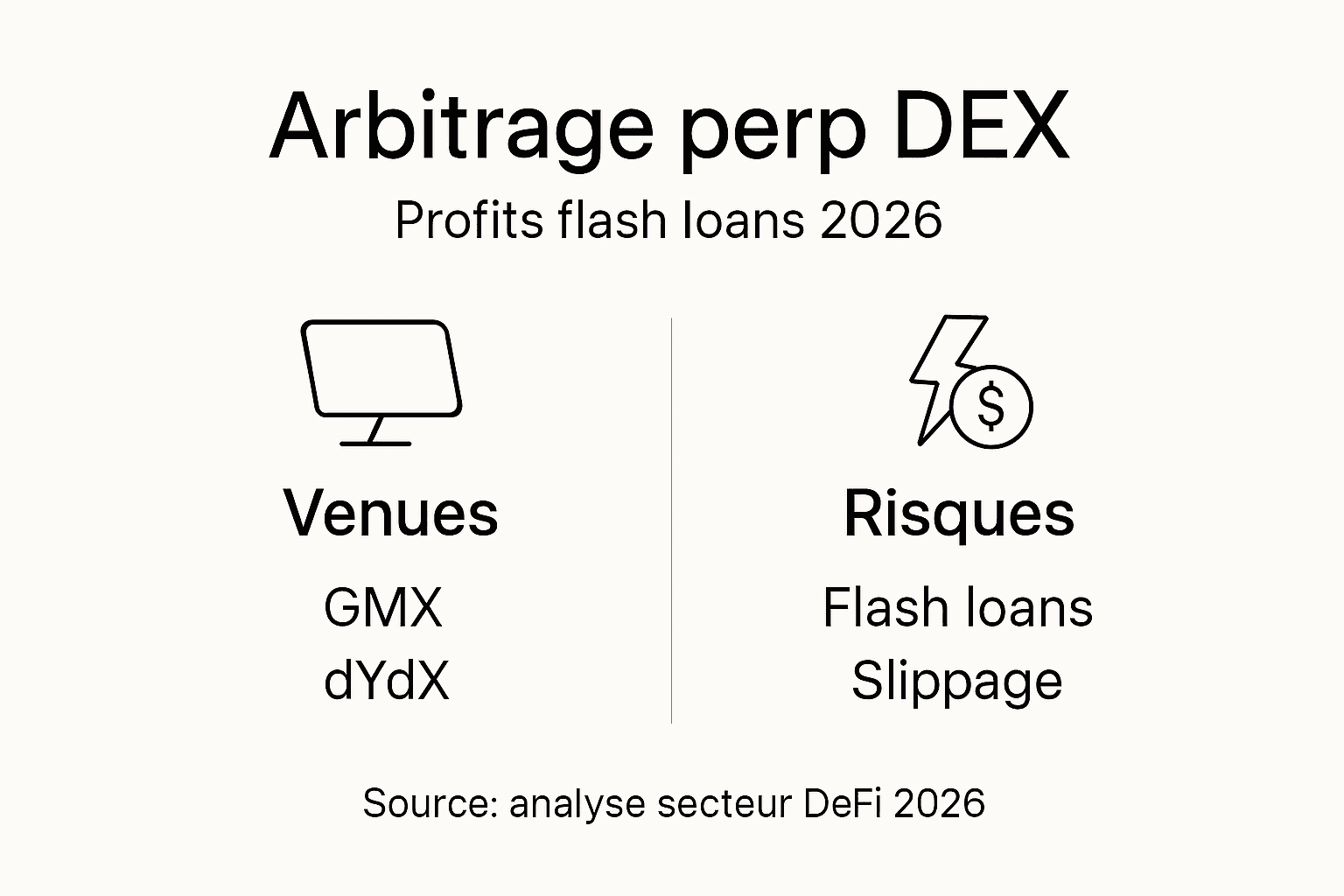 Infographie : comprendre les opportunités et les risques de l’arbitrage sur les DEX à travers les contrats perpétuels