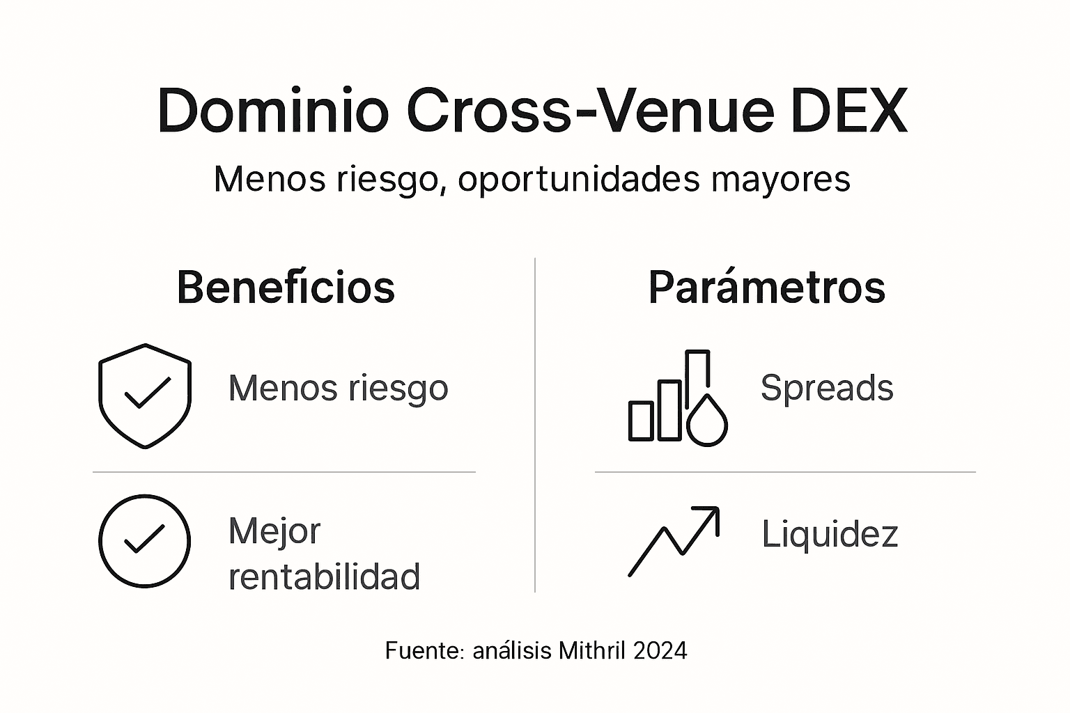 Infografía: principales beneficios de dominar el uso de DEX en múltiples plataformas