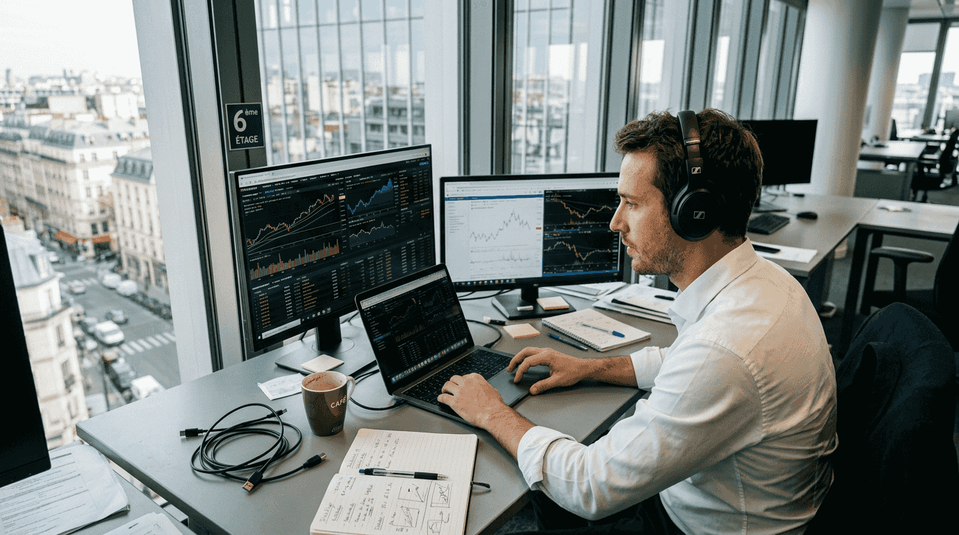 Trader attentif, je garde un œil constant sur les marchés perpétuels grâce à mon scanner.