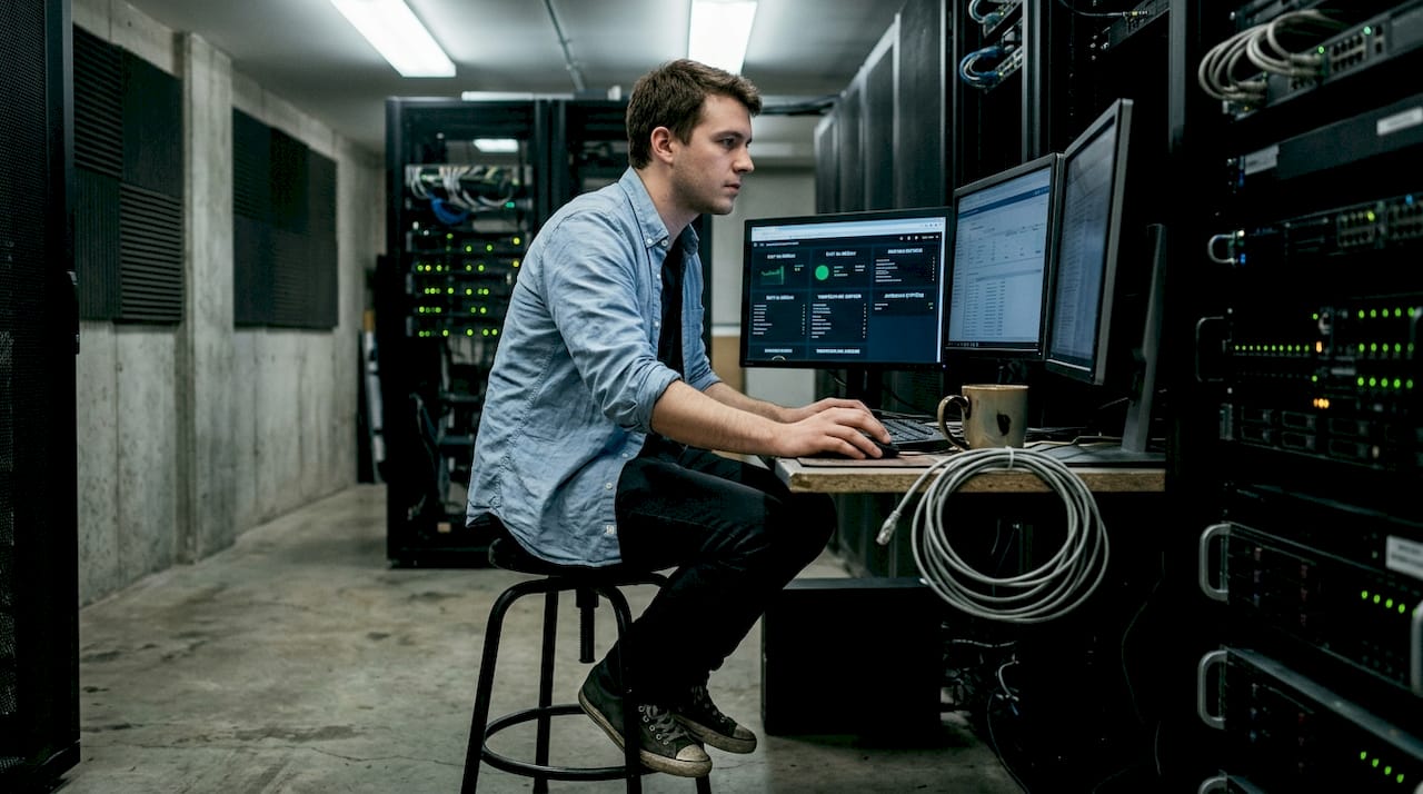 Contrôle de la performance et de la fiabilité des bots sur les serveurs par un technicien spécialisé