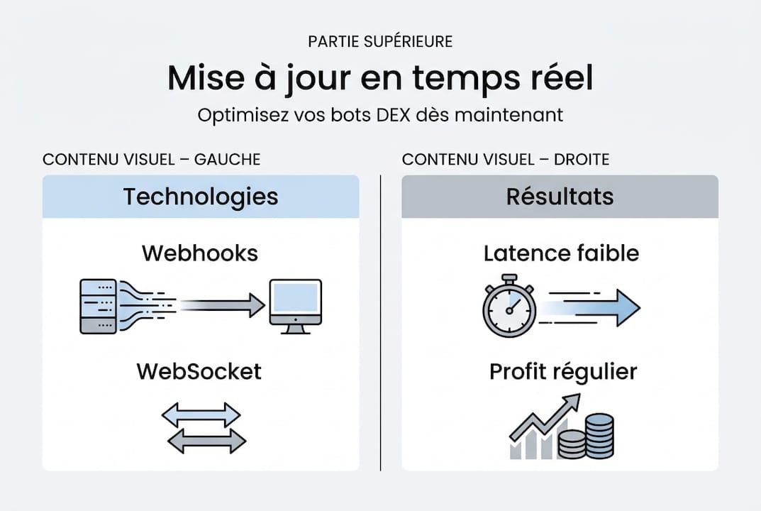 Découvrez notre infographie dédiée aux dernières évolutions des bots DEX et aux bénéfices qu’ils offrent aux utilisateurs.