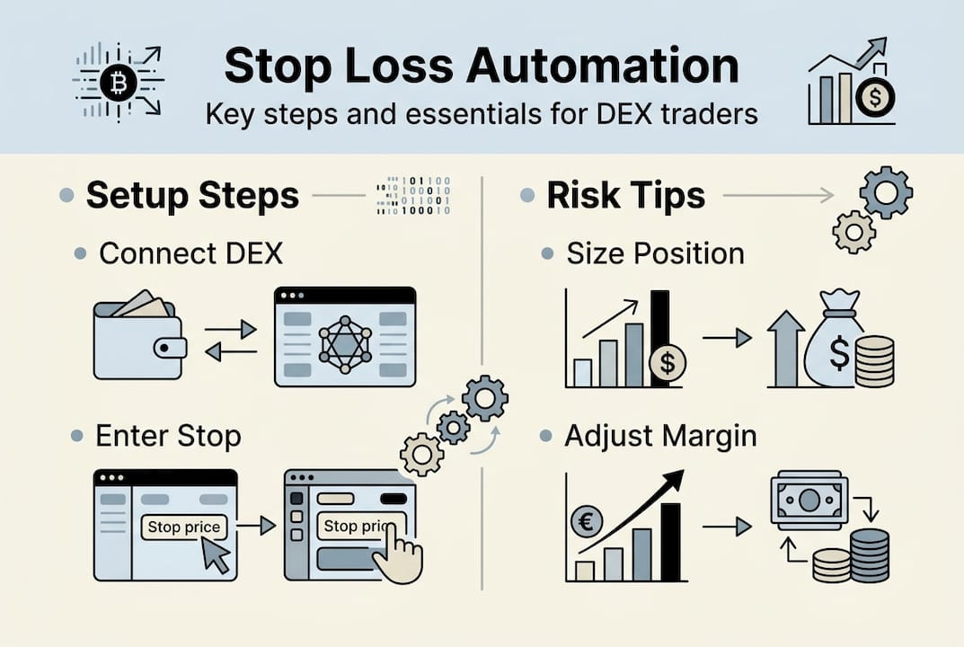 Infographic showing stop loss automation basics
