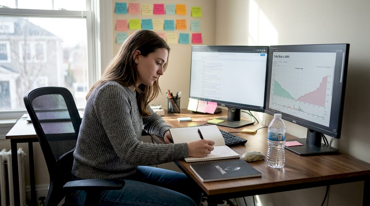 Trader comparing DEX venue architectures