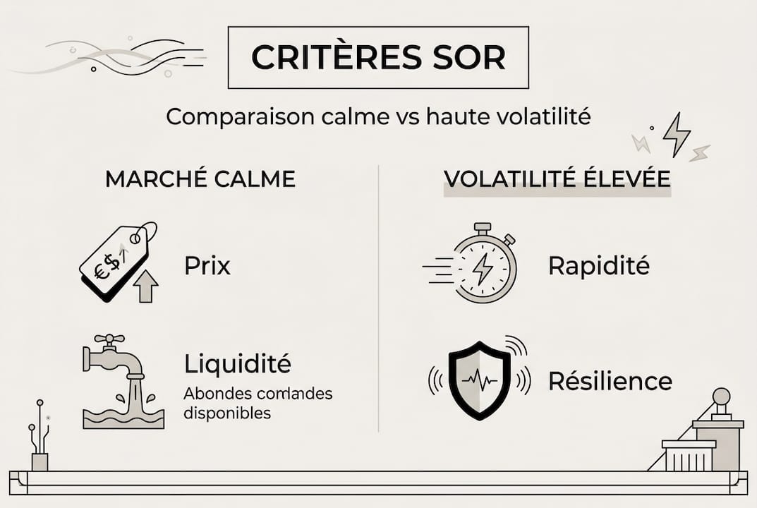 Infographie : les principaux critères à prendre en compte pour l’exécution des transactions sur plusieurs plateformes
