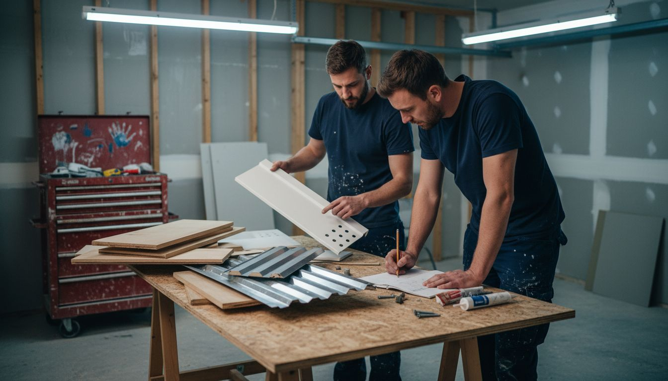 Builders compare plastic and wood soffit panels