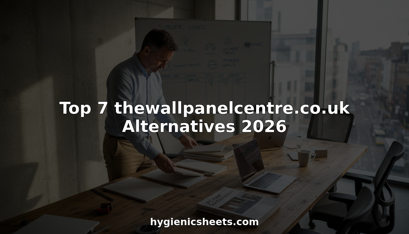 Facility manager comparing wall panel samples