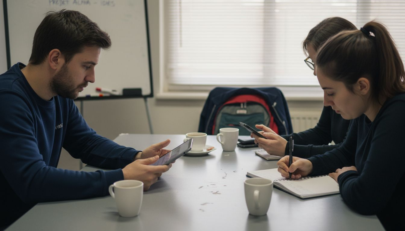 Une équipe de PME qui optimise sa gestion grâce à des solutions RH digitales