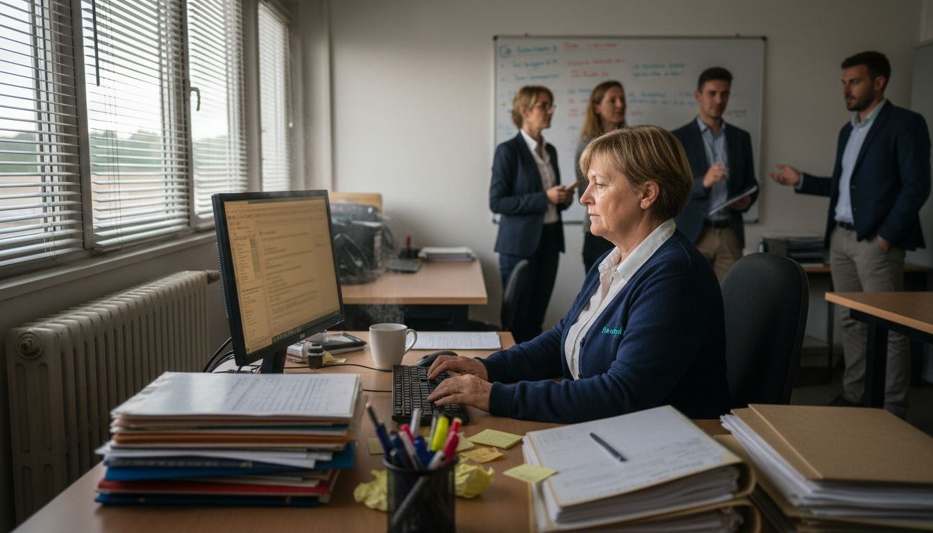 Digitalisation : Booster la performance des PME du Grand Ouest 1 Une assistante travaillant sur son ordinateur dans les locaux d’une petite entreprise.