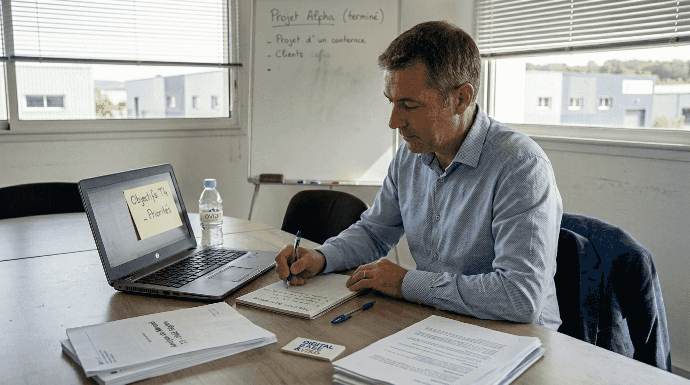 Checklist transformation digitale PME ETI 2026 : guide 1 Un manager qui définit les objectifs de la transformation numérique