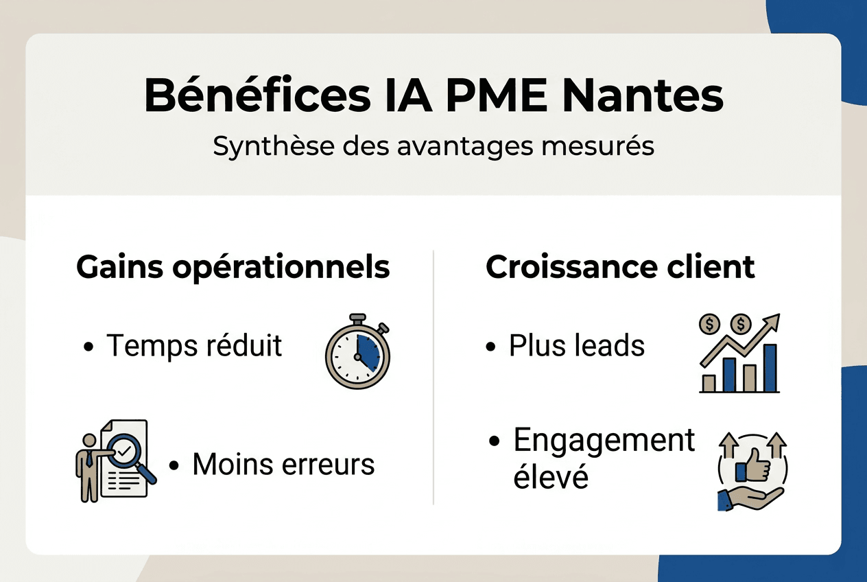 Formation IA Nantes : guide complet dirigeants PME 2026 2 Les atouts de l’intelligence artificielle pour les PME nantaises en un coup d’œil