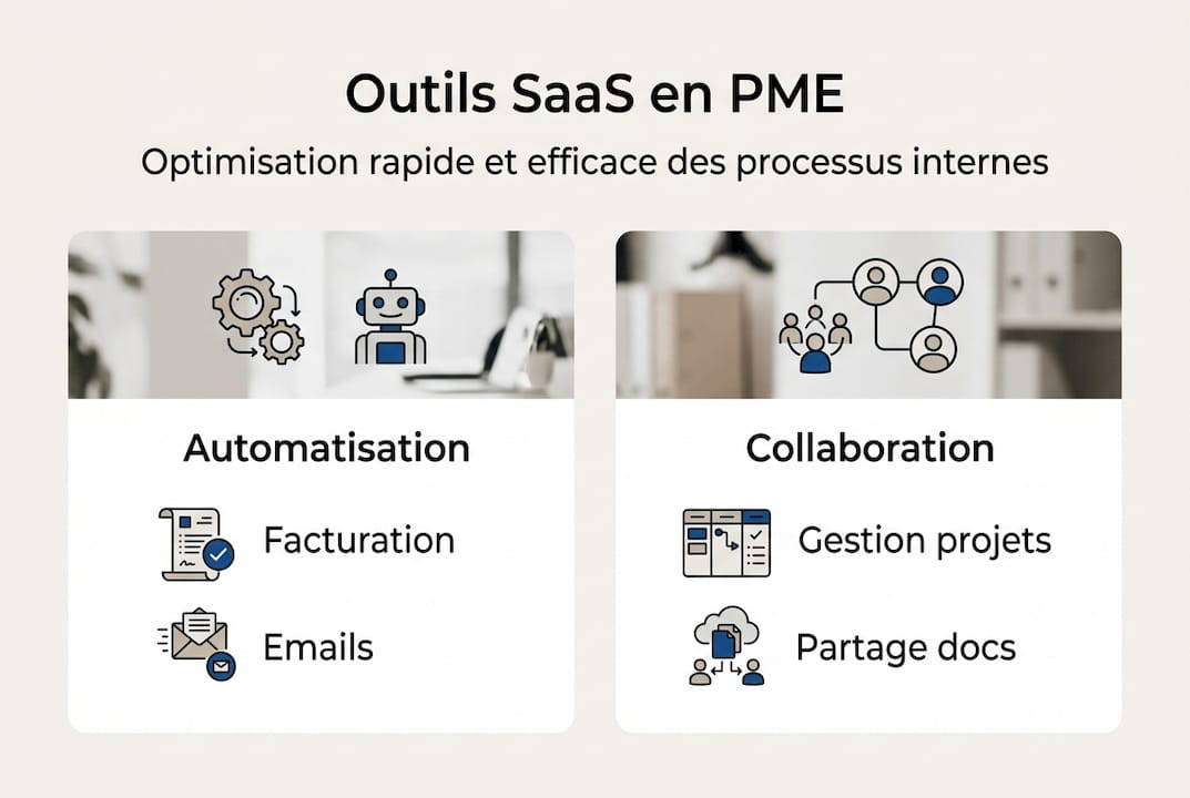 Infographie : comment les solutions SaaS révolutionnent le quotidien des PME