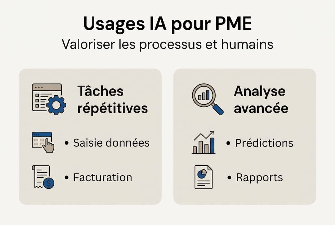 Infographie : comment les PME tirent parti de l’intelligence artificielle