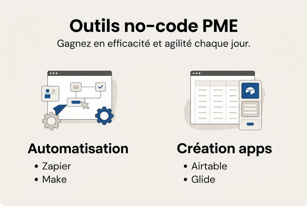 Panorama des principaux outils no-code pour les PME