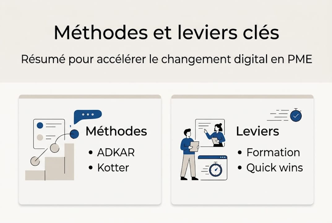 Infographie : clés et stratégies pour réussir la transformation digitale des PME