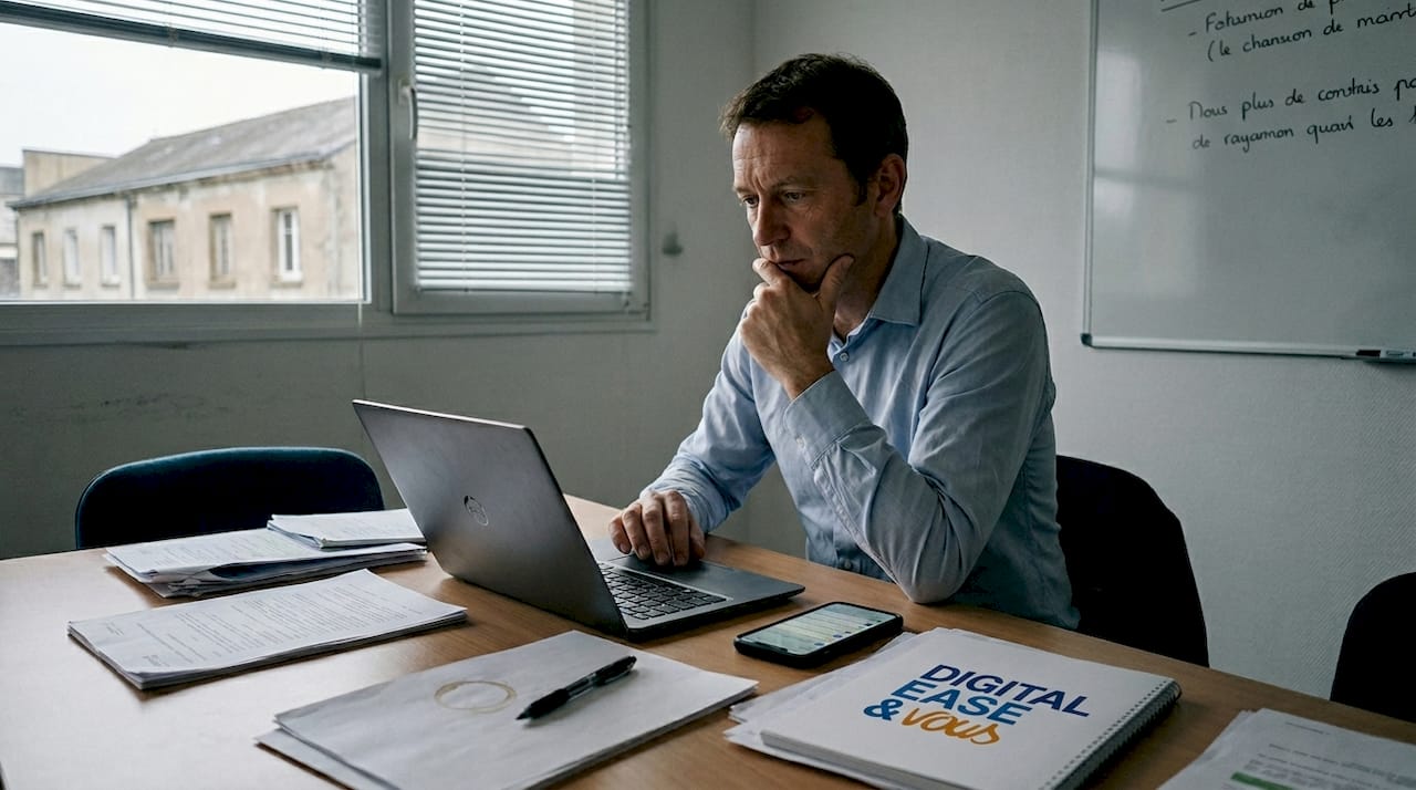 Dirigeant d’entreprise en pleine expérimentation digitale