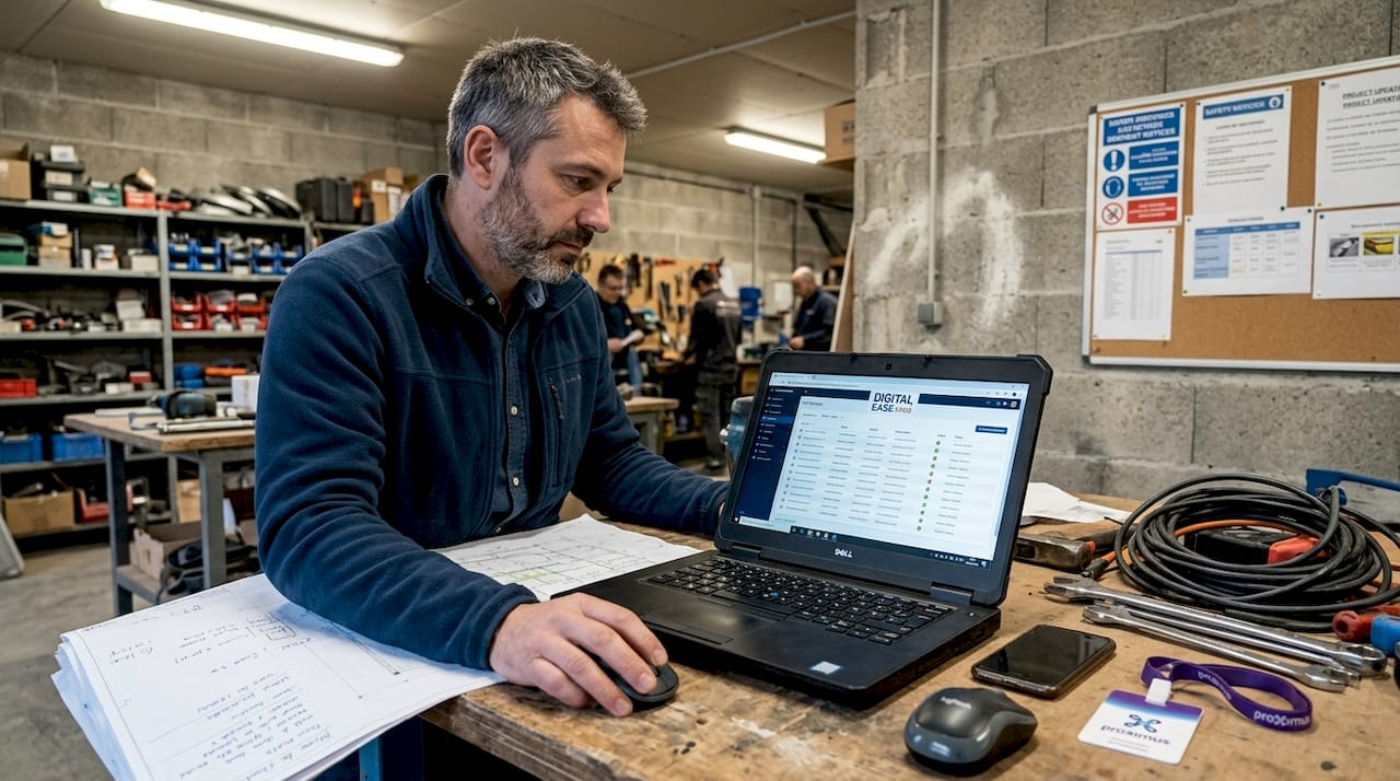 Chargé de la sécurité informatique au sein d'une PME spécialisée dans le secteur du BTP