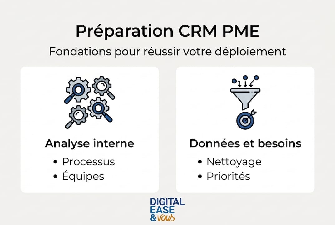 Les grandes étapes d’un parcours CRM réussi pour les petites entreprises – en un coup d’œil