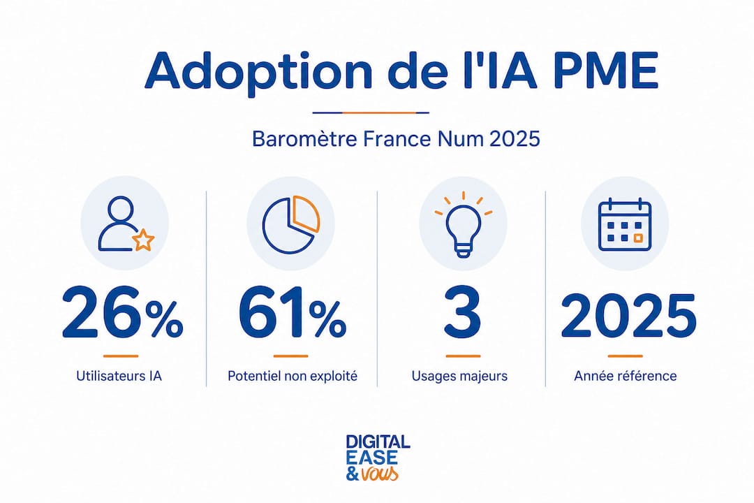 Infographie : où en sont les PME françaises dans l’adoption de l’intelligence artificielle ?