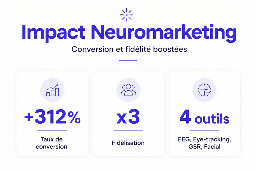 Neuromarketing digital : boostez conversion et fidélité 1 Une infographie met en lumière l’impact du neuromarketing sur l’augmentation des taux de conversion.
