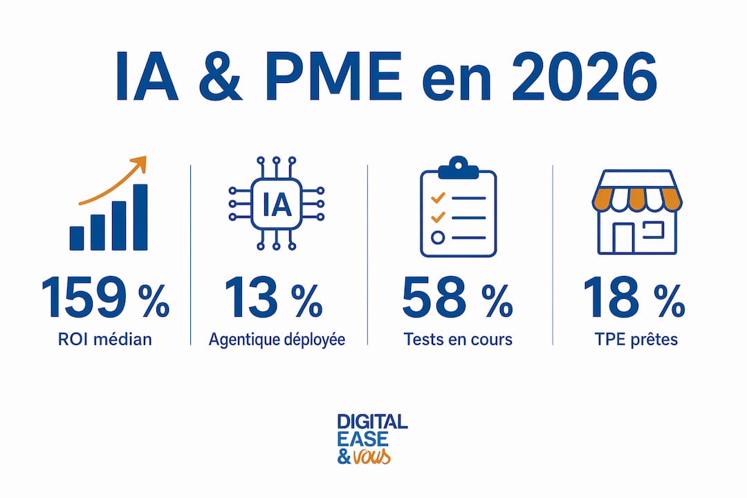Panorama 2026 : les données essentielles de l’IA au service des PME en infographie