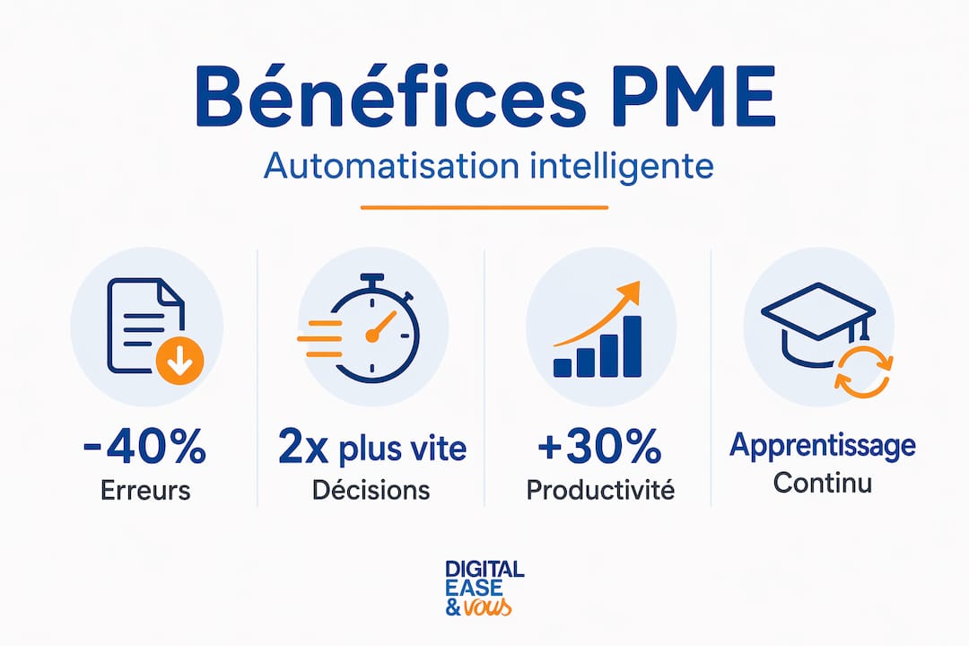 Qu'est-ce que l'automatisation intelligente pour les PME ? 1 Infographie : les atouts de l’automatisation intelligente pour les PME