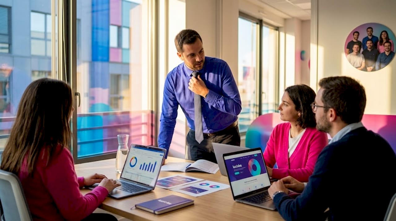 Erreurs stratégie digitale : le guide des dirigeants 1 Le responsable informatique échange avec son équipe sur les enjeux de la transformation digitale.