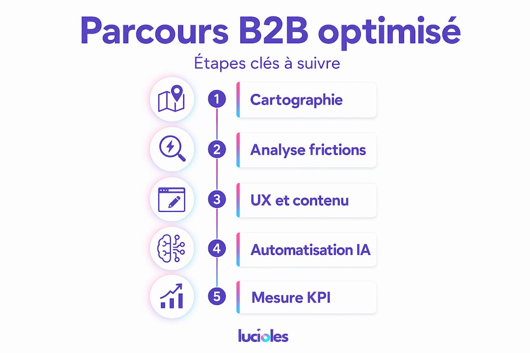 Parcours B2B : les étapes clés pour une optimisation réussie (infographie)