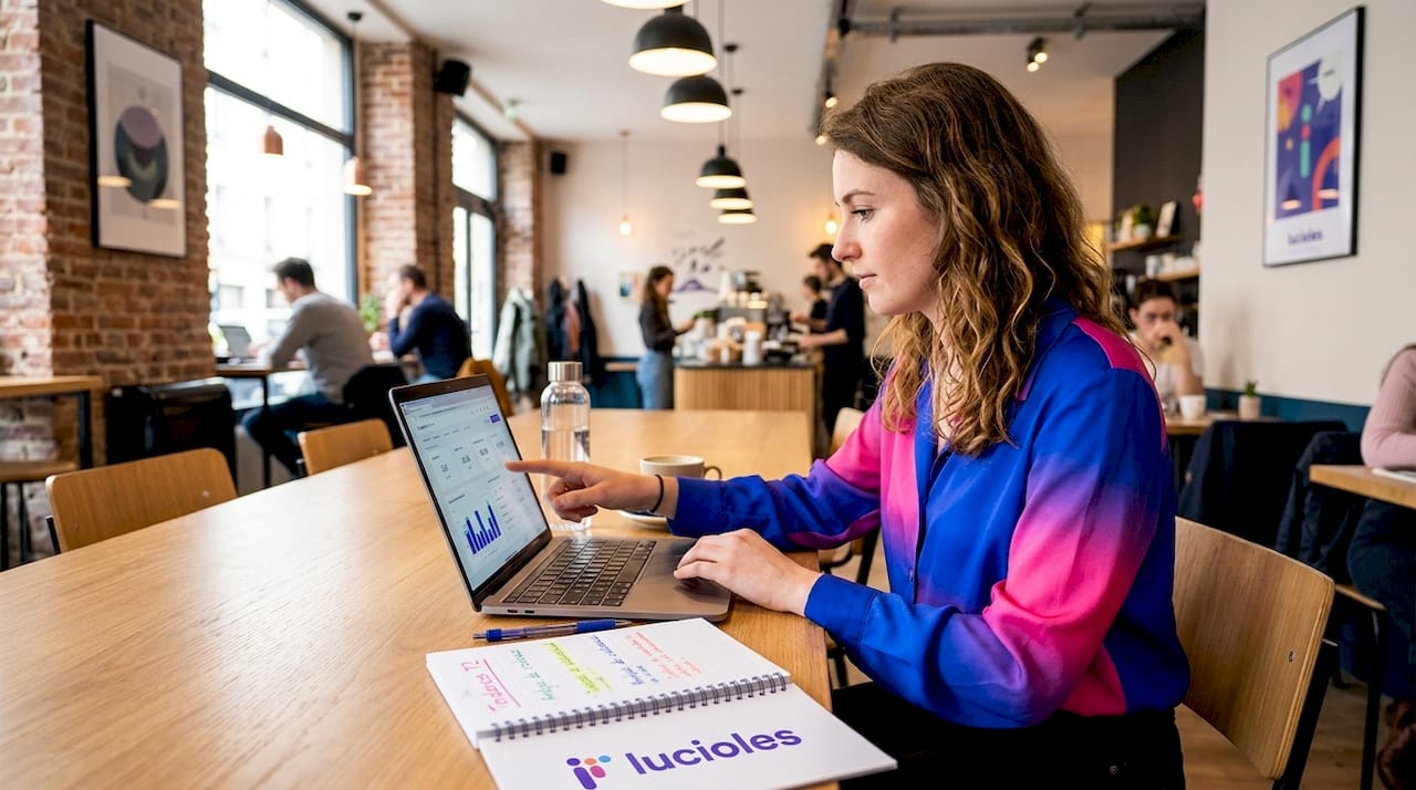 Pourquoi investir en marketing digital en 2026 2 Un spécialiste du marketing digital analyse les dernières statistiques sur son ordinateur portable.