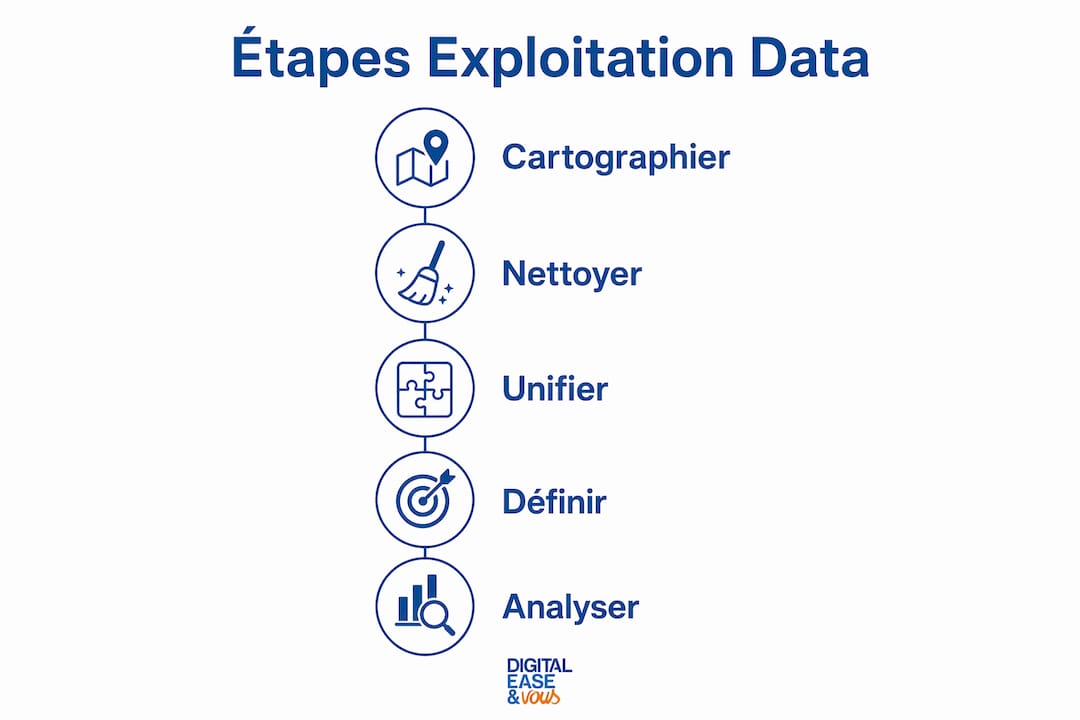 Infographie : les étapes clés pour tirer pleinement parti de vos données